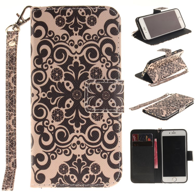 

Magnetic Leather Stand Case for iPhone 6s 6 4.7 - Symmetrical Pattern