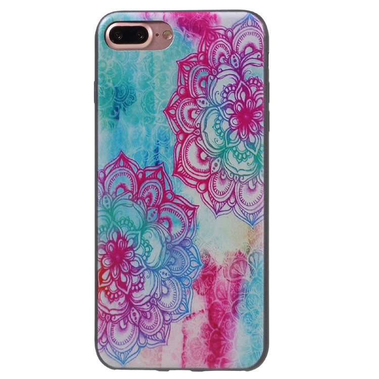 

Stylish Patterned Flexible TPU Back Case for iPhone 8 Plus / 7 Plus 5.5 inch - Mandala