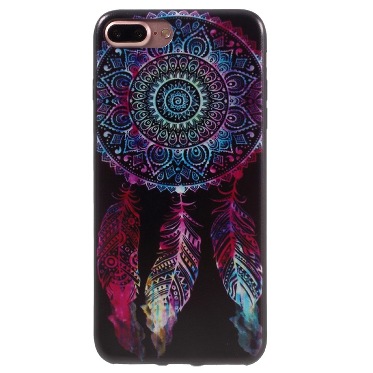 

Stylish Pattern Printing Flexible TPU Gel Back Shell for iPhone 8 Plus / 7 Plus 5.5 inch - Colorized Dream Catcher, iPhone 8 Plus 5.5 inch
