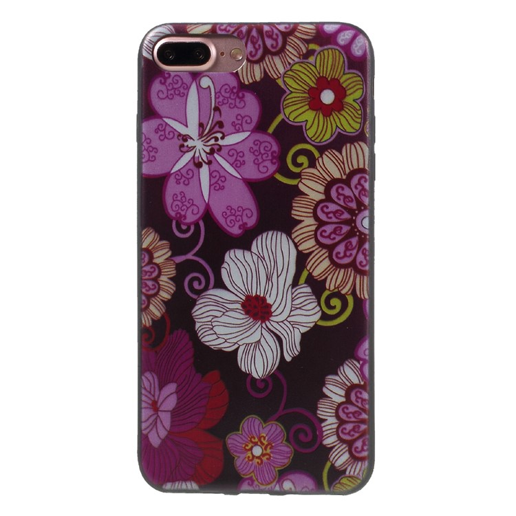 

Гибкий TPU Задний Стильный Узорный Чехол Для Iphone 8 Plus / 7 Плюс 5,5 Дюймов - Красивый Цветочный Узор, iPhone 8 Plus 5.5 inch