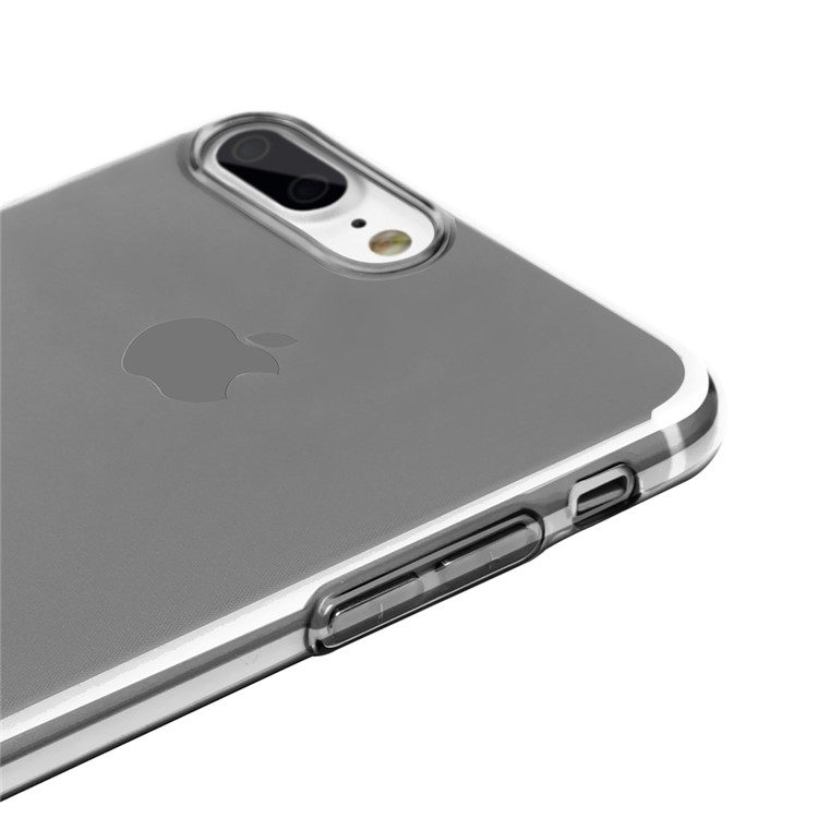BASEUS Einfache Reihe Für Iphone 8 Plus / 7 Plus Klares TPU-Gehäuse Mit Staubstecker - Schwarz-3
