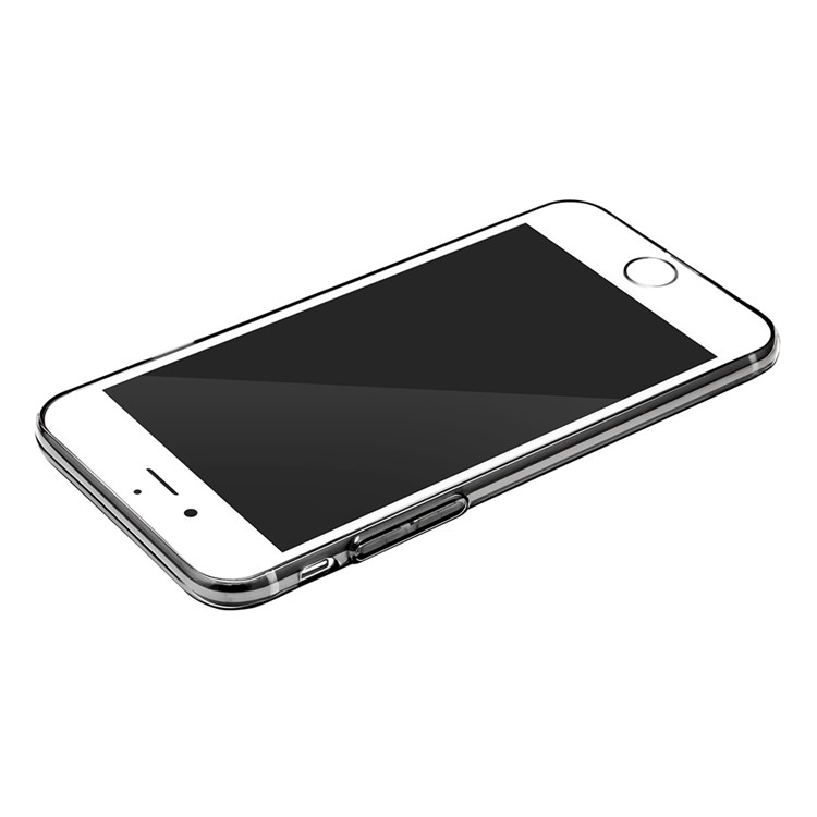 BASEUS Einfache Reihe Für Iphone 8 Plus / 7 Plus Klares TPU-Gehäuse Mit Staubstecker - Schwarz-4