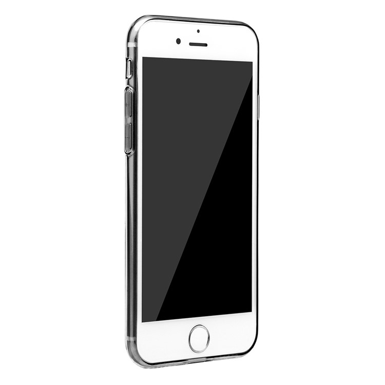 BASEUS Einfache Reihe Für Iphone 8 Plus / 7 Plus Klares TPU-Gehäuse Mit Staubstecker - Schwarz-7