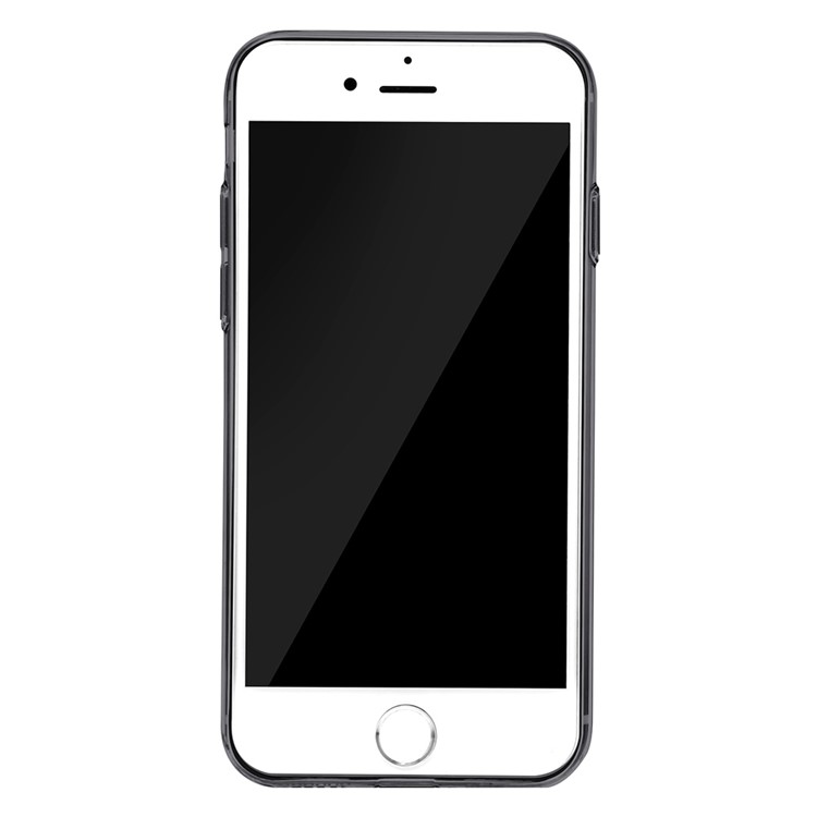 BASEUS Einfache Reihe Für Iphone 8 Plus / 7 Plus Klares TPU-Gehäuse Mit Staubstecker - Schwarz-8