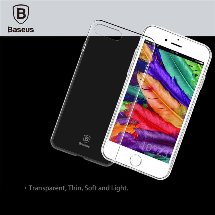 Bolsa BASEUS Simple Series Clear Glossy TPU para iPhone 8 / 7 4.7 inch - transparente-14