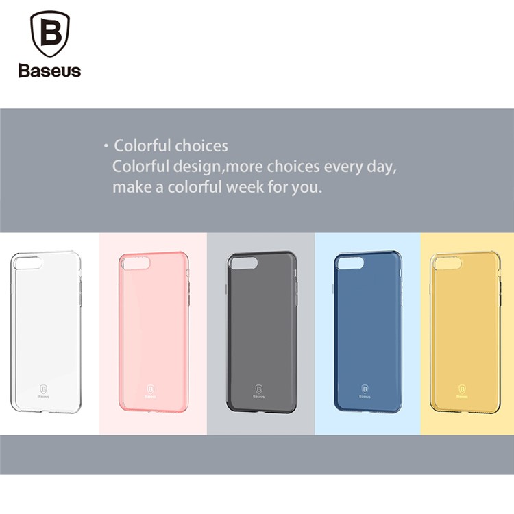 Bolsa BASEUS Simple Series Clear Glossy TPU para iPhone 8 / 7 4.7 inch - transparente-18