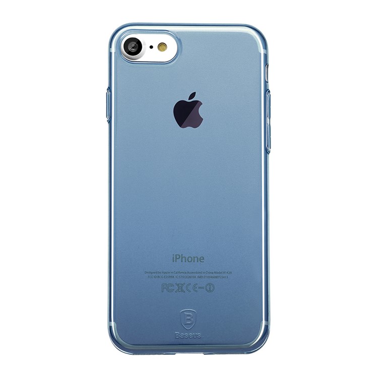 BASEUS Série simples Clear Thin TPU Back Case para iPhone 8 / 7 4.7 Polegada - azul-3