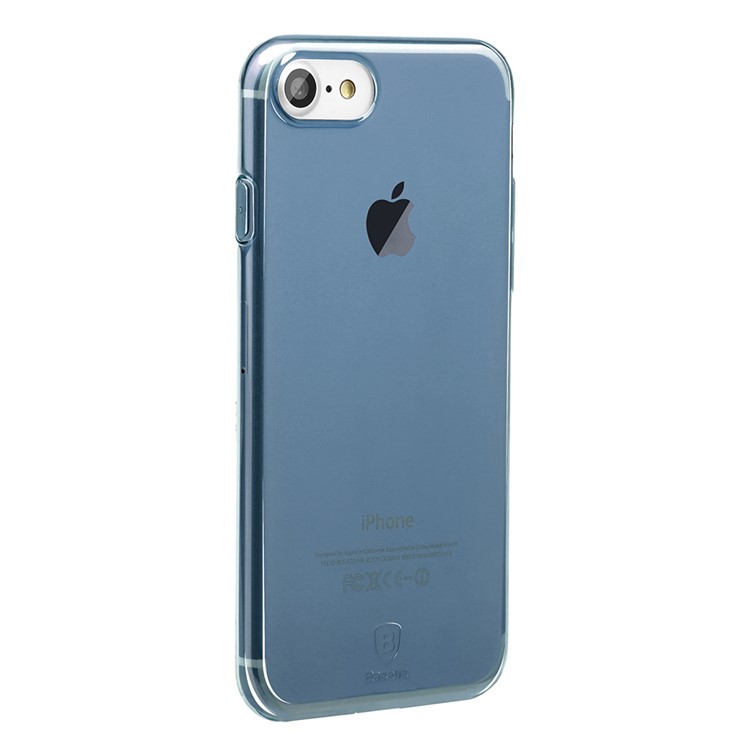 BASEUS Série simples Clear Thin TPU Back Case para iPhone 8 / 7 4.7 Polegada - azul-5