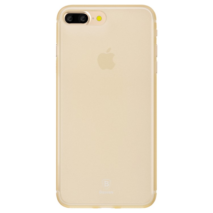 BASEUS Matte 0.5mm Slim PP Back Cover for iPhone 7 Plus - Transparent Gold-1