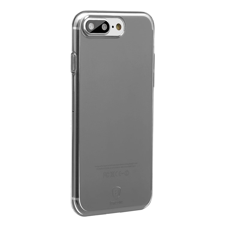 BASEUS Bolsa de TPU Clear Series Simples para iPhone 8 Plus / 7 Plus 5.5 Inch - negro-5