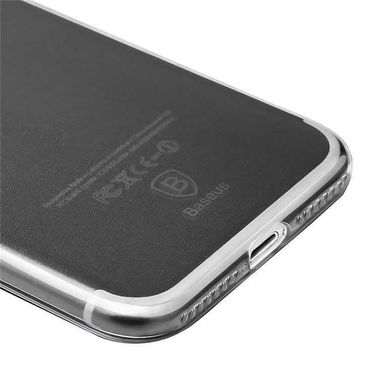 BASEUS Bolsa de TPU Clear Series Simples para iPhone 8 Plus / 7 Plus 5.5 Inch - negro-9