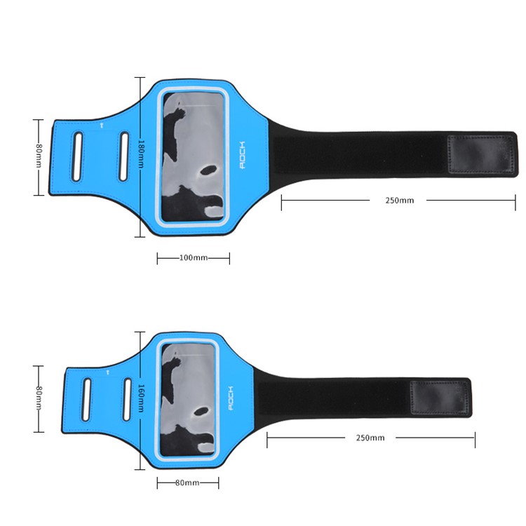 ROCK Ultra-thin Sports Running Jogging Armbands for iPhone 6s / 6 - Black-5