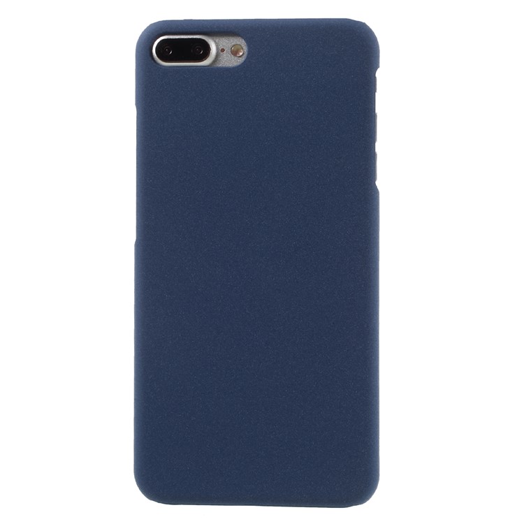 For iPhone 7 Plus 5.5 Matte Quicksand Plastic Phone Case - Dark Blue-2
