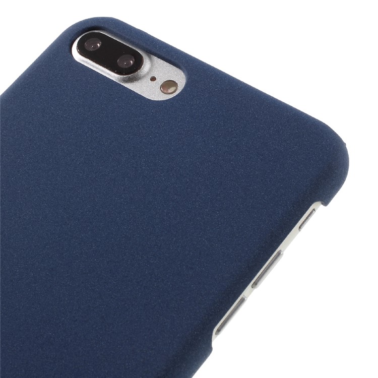 For iPhone 7 Plus 5.5 Matte Quicksand Plastic Phone Case - Dark Blue-3
