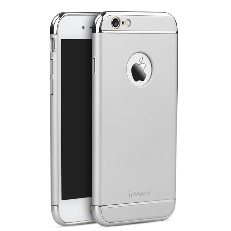 

IPAKY 3-in-1 Plated PC Hard Protective Cover for iPhone 6 Plus / 6S Plus - Silver, iPhone 6s Plus 5.5-inch