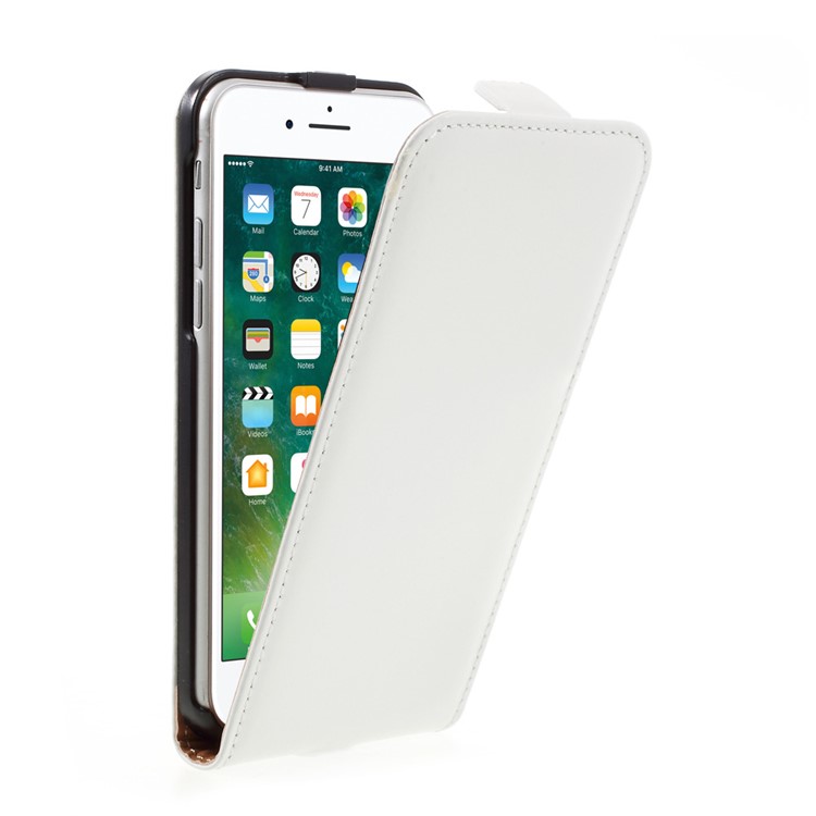 Вертикальный флип-сплит кожаный чехол для iphone 7 4,7 дюйма - белый