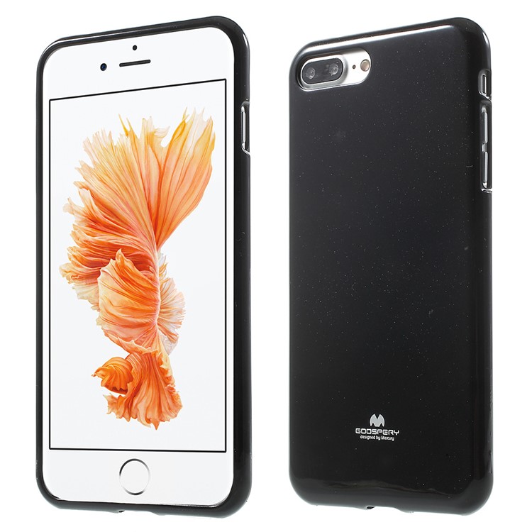 Меркурий флэш-порошок желе тпу чехол для iphone 8 плюс / 7 плюс - черный