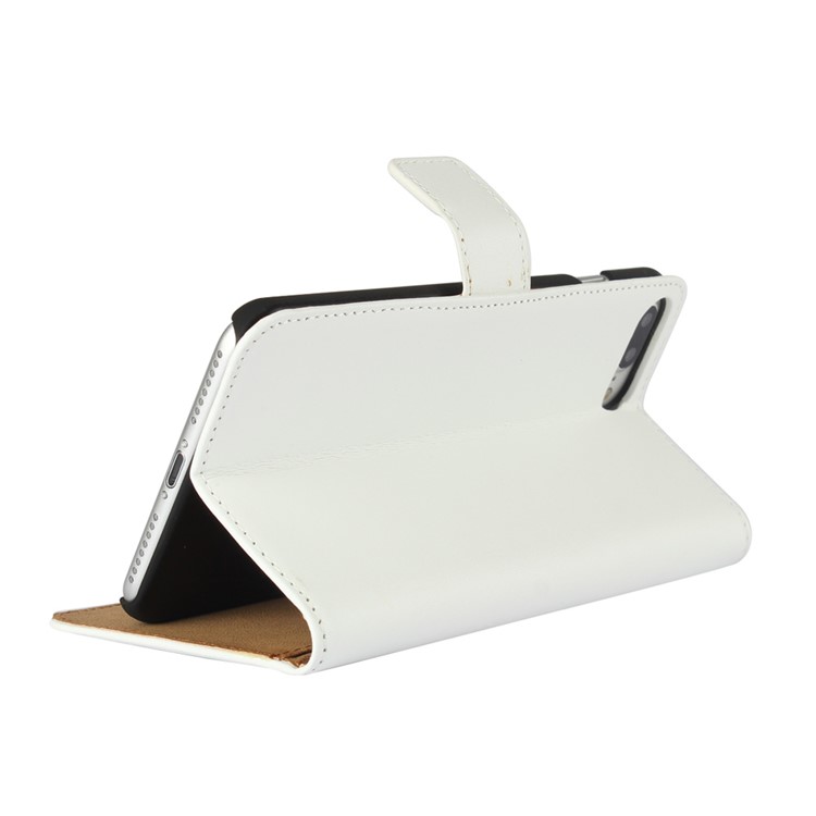 Wallet Split Leather Stand Case for iPhone 7 Plus - White-2