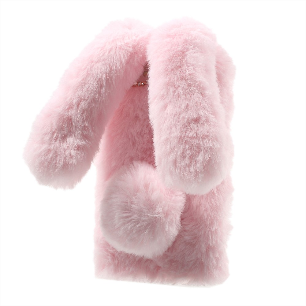 Bunny Shape Warm Fur TPU Phone Cover for iPhone 7 4.7 inch - Pink-2