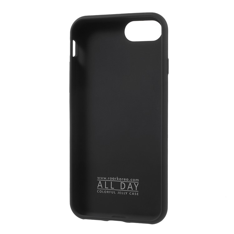ROAR CORÉIA All Day Jelly Case TPU Cover for iPhone 8/7 4.7 Polegada - negro-6