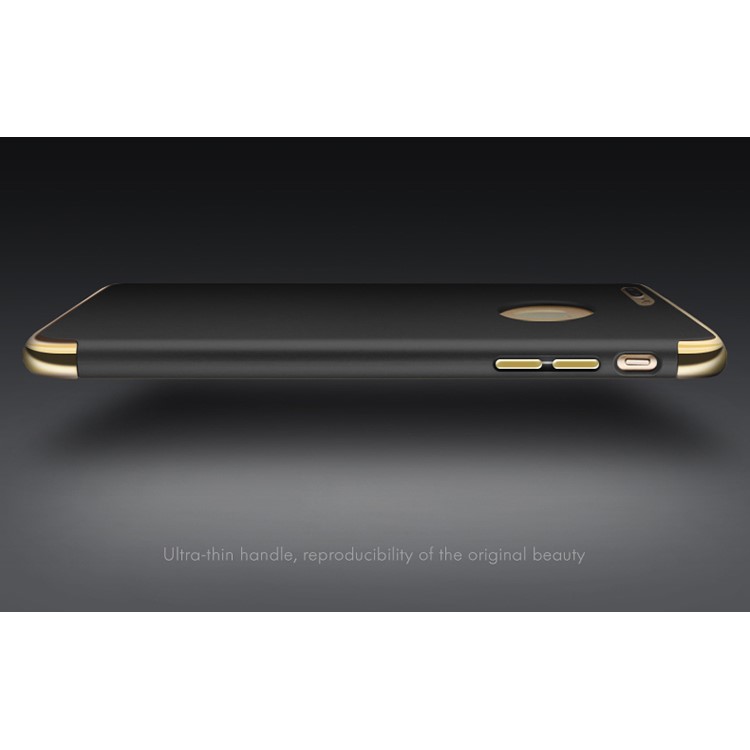 IPAKY 3-in-1 Electroplating Hard PC Case for iPhone 7 Plus - Black-4