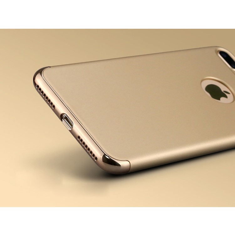IPAKY 3-em-1 protetor de caixa de PC para iPhone 7 Plus-ouro-3
