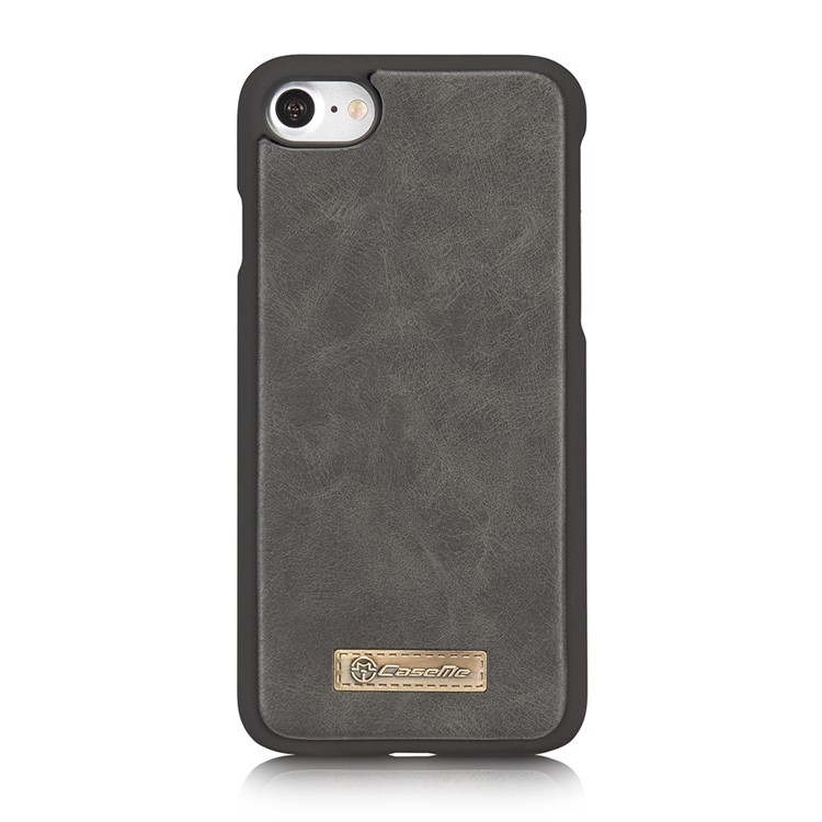 Caseme 007 Series Per IPhone SE (2a Generazione) / 8/7 STACCHIABILE 2-IN-1 14 Slots Portafoglio Genuine Custodia In Pelle Split - Nero-5