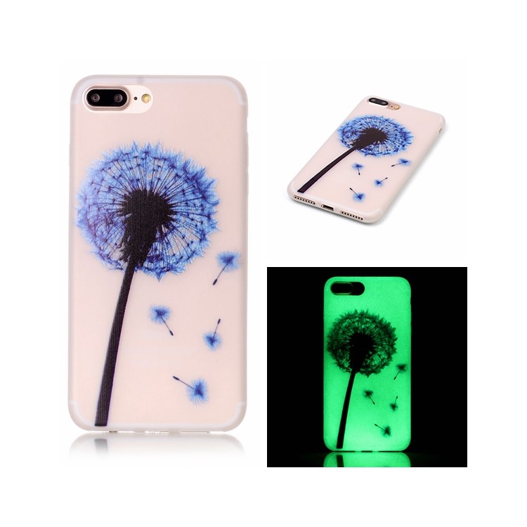

Luminous Glow TPU Back Shell for iPhone 8 Plus / 7 Plus 5.5 inch - Blue Dandelion