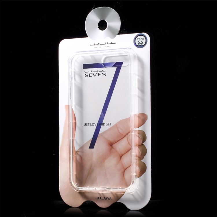 Tampa de capa WUW Crystal Clear TPU para iPhone 8 Plus / 7 Plus 5.5 inch - transparente-6