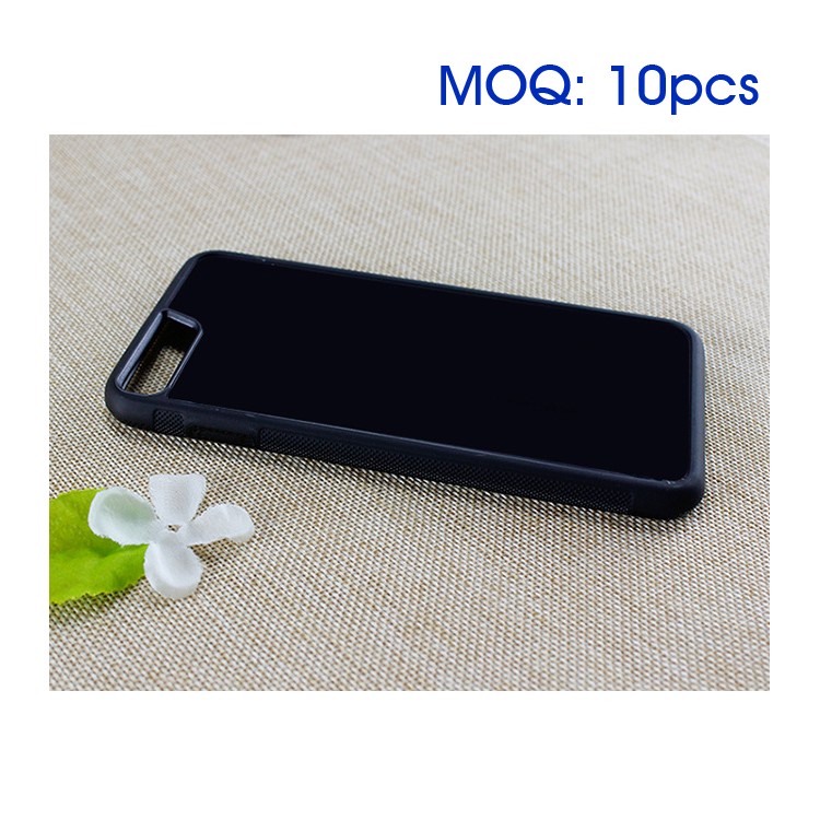 Aluminum Sheet + Blank PC and TPU Hybrid Case for Heat Transfer Printing Machine - Black-1