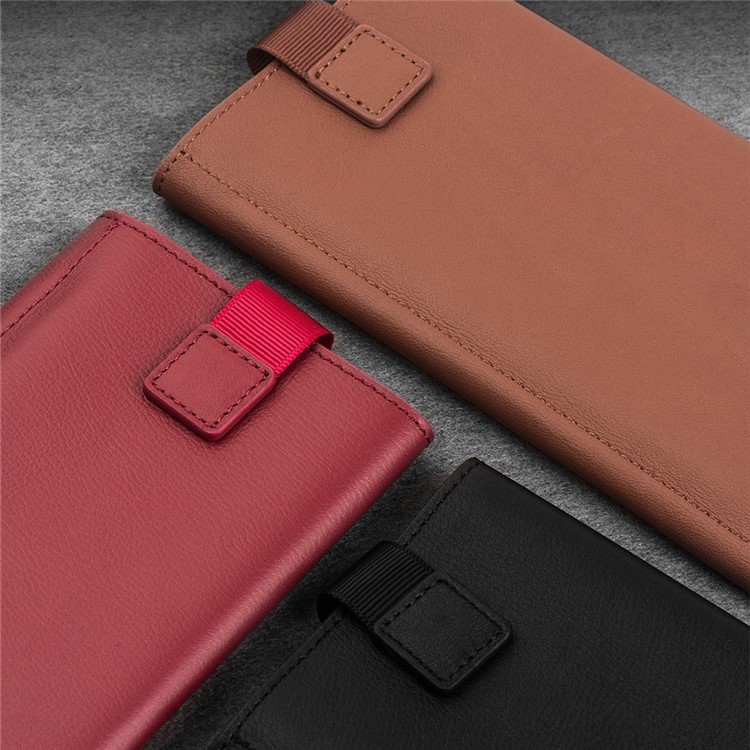 QIALINO Genuine Leather Wallet Pouch Phone Case for iPhone 8 / 7 4.7 inch - Black-3