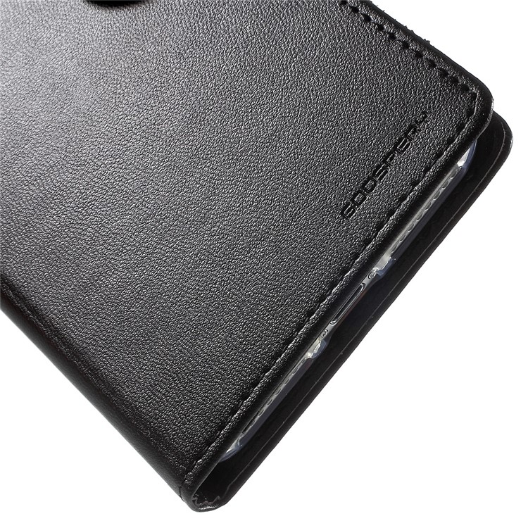 MERCURY GOOSPERY Bolsa de couro Bravo Diary Wallet para iPhone 8 Plus / 7 Plus - negro-10