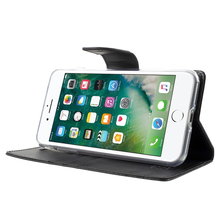 MERCURY GOOSPERY Bolsa de couro Bravo Diary Wallet para iPhone 8 Plus / 7 Plus - negro-3