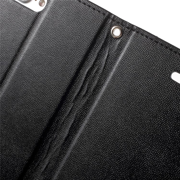MERCURY GOOSPERY Bolsa de couro Bravo Diary Wallet para iPhone 8 Plus / 7 Plus - negro-8