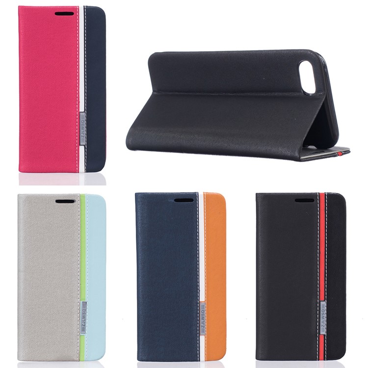 Twocolor Leather Stand Case for iPhone 7