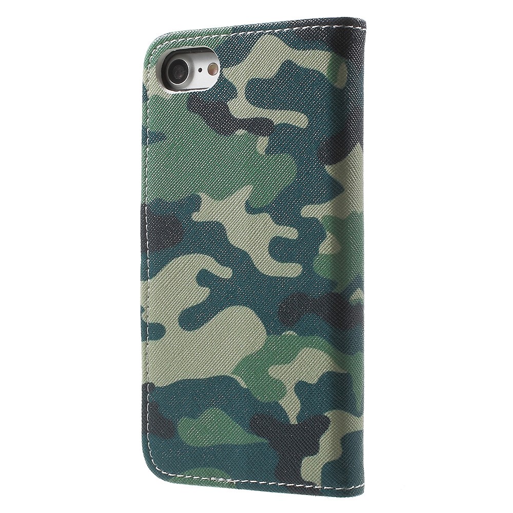 Padrão de impressão de couro Wallet Capa magnética para iPhone 8 / 7 4.7 inch - camuflagem padrão-2