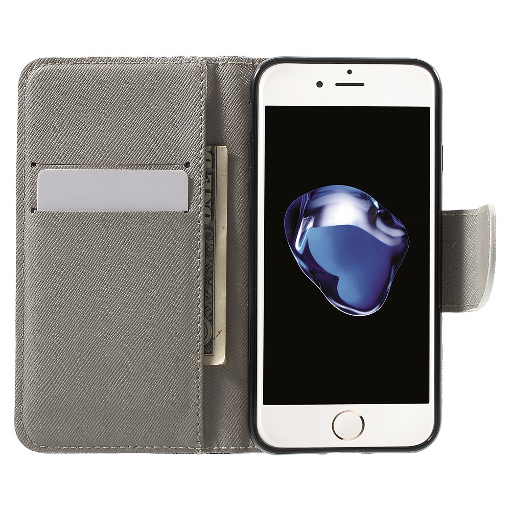 Padrão de impressão de couro Wallet Capa magnética para iPhone 8 / 7 4.7 inch - camuflagem padrão-5