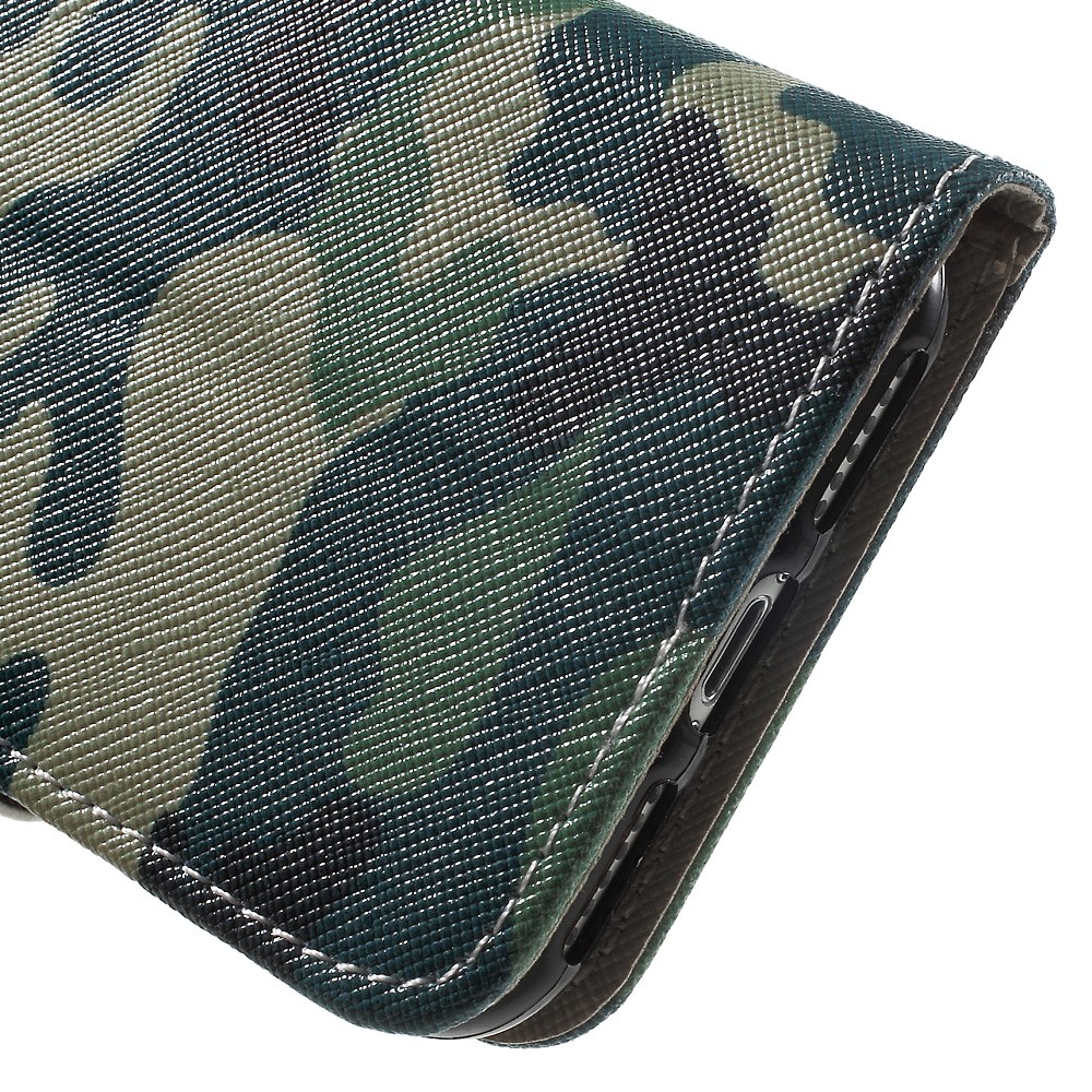 Padrão de impressão de couro Wallet Capa magnética para iPhone 8 / 7 4.7 inch - camuflagem padrão-9