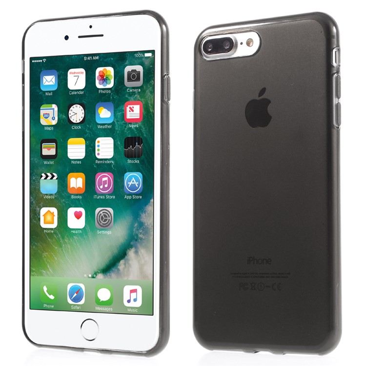 

Ясно Анти-водяной Знак ТПУ Гель Защитная Крышка Для IPhone 8 Плюс / 7 плюс - Серый