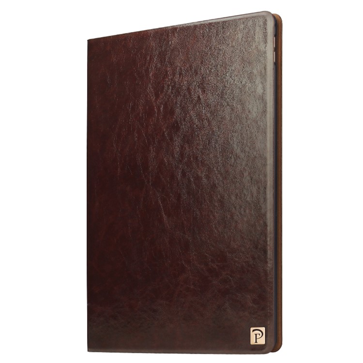 OATSBASF Flip Genuine Leather Protector Cover for iPad Pro 9.7 inch - Brown-3