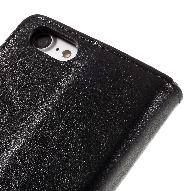 Crazy Horse Wallet Leather Stand Case for iPhone 7 4.7 inch - Black-1