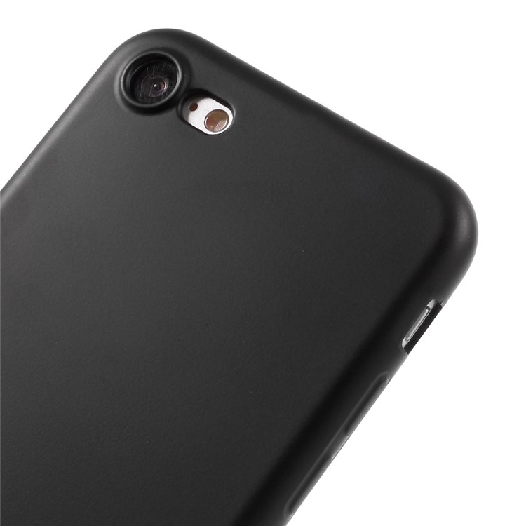 Delicate Touch Rubberized Electroplating TPU Case for iPhone 7 4.7 inch - Black-1