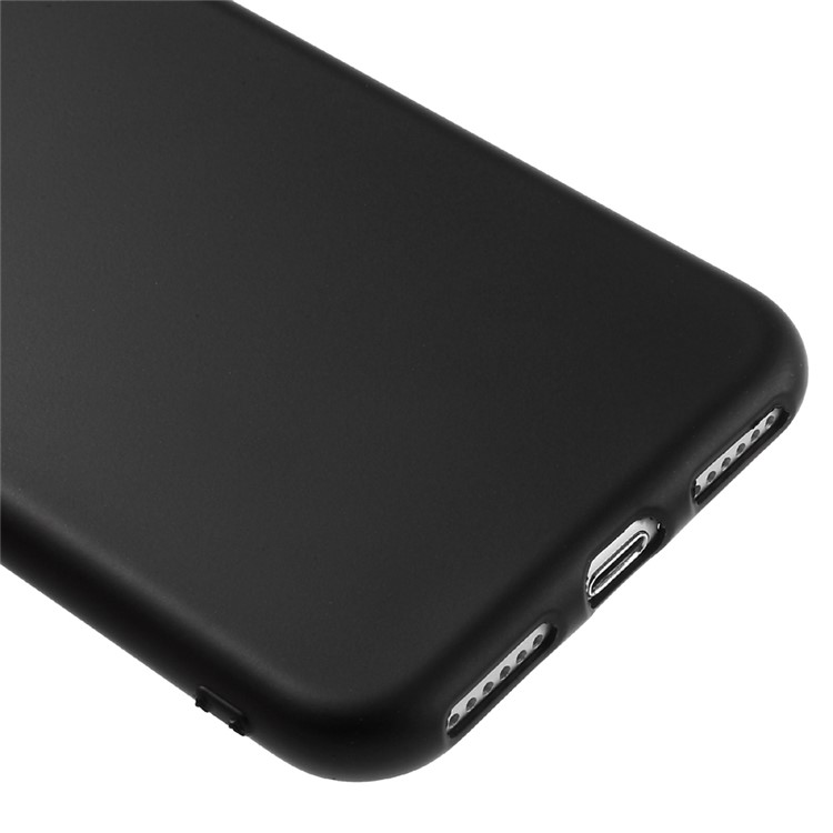 Delicate Touch Rubberized Electroplating TPU Case for iPhone 7 4.7 inch - Black-1