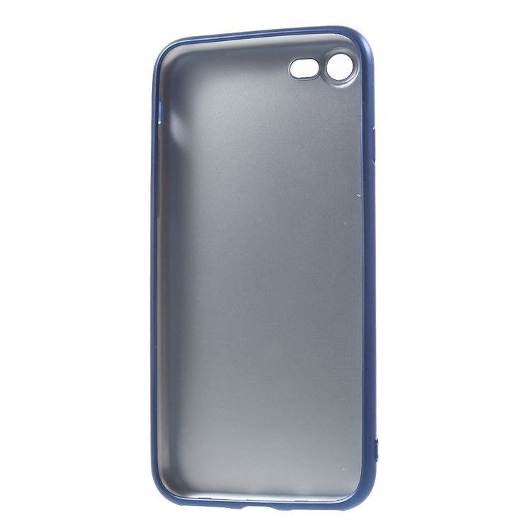 Delicate Touch Rubberized Plating TPU Case for iPhone 7 4.7 inch - Blue-3