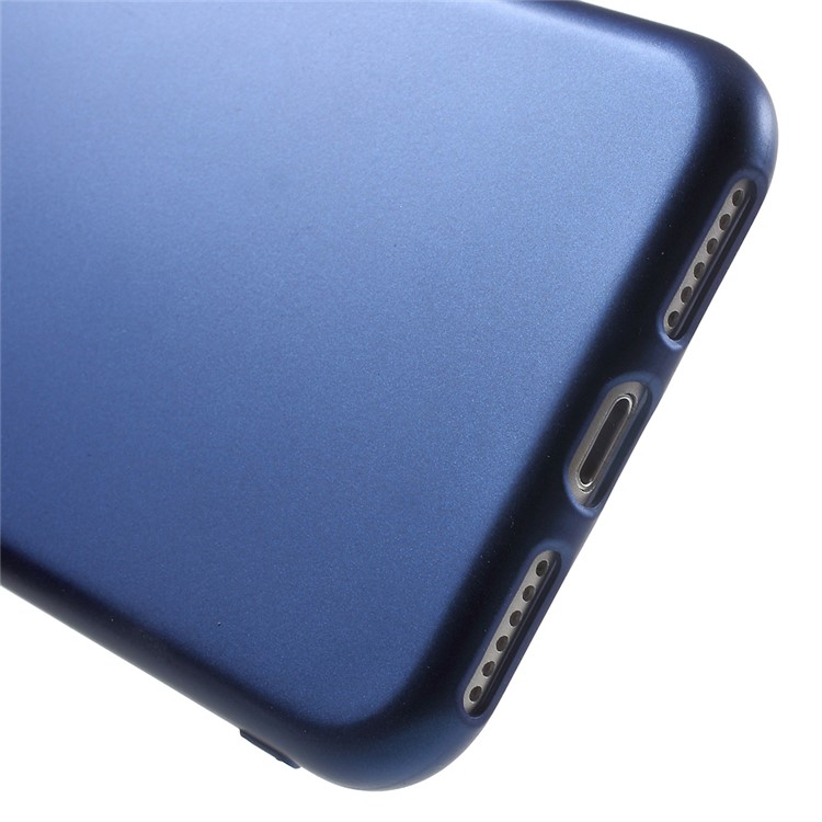 Delicate Touch Rubberized Plating TPU Case for iPhone 7 4.7 inch - Blue-4