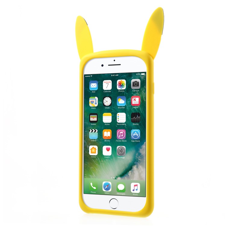 For iPhone 7 Plus 3D Pokemon Go Pikachu Soft Silicone Case-2