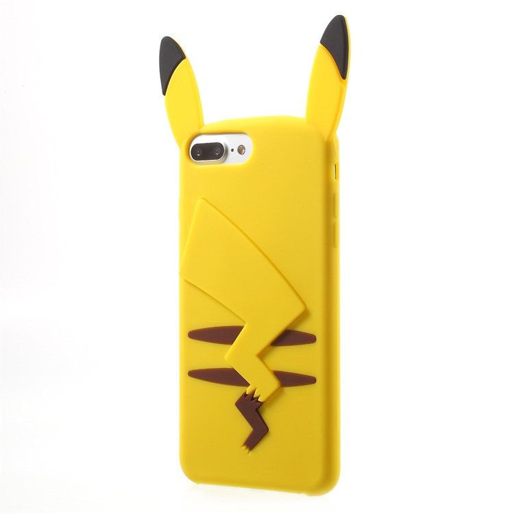 For iPhone 7 Plus 3D Pokemon Go Pikachu Soft Silicone Case-3