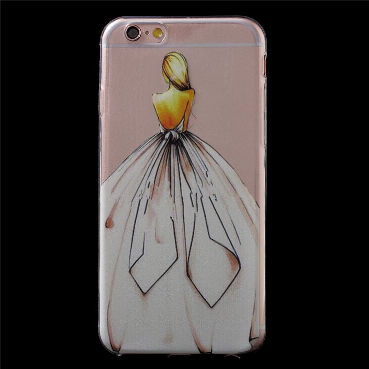 

Patterned Gel TPU Protective Shell for iPhone 6S 6 4.7 inch - Elegant Lady