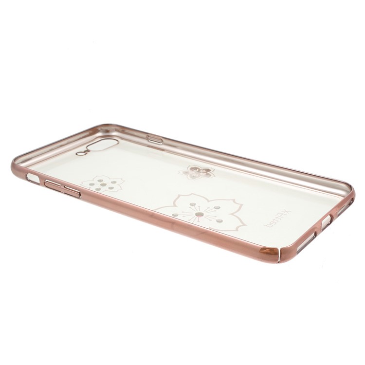 X-FITTED Diamond Blossom Hard PC Case for iPhone 7 Plus - Rose Gold-4