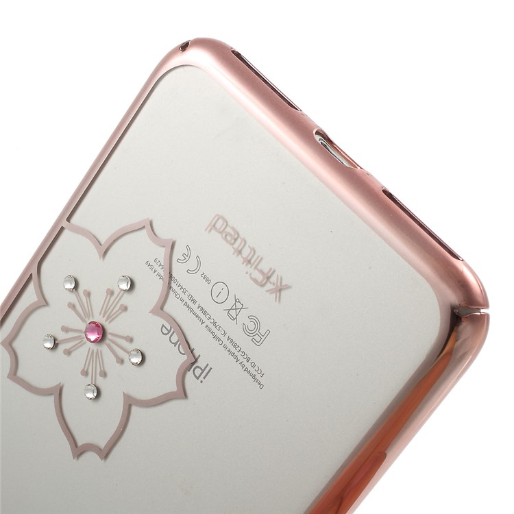 X-FITTED Diamond Blossom Hard PC Case for iPhone 7 Plus - Rose Gold-6